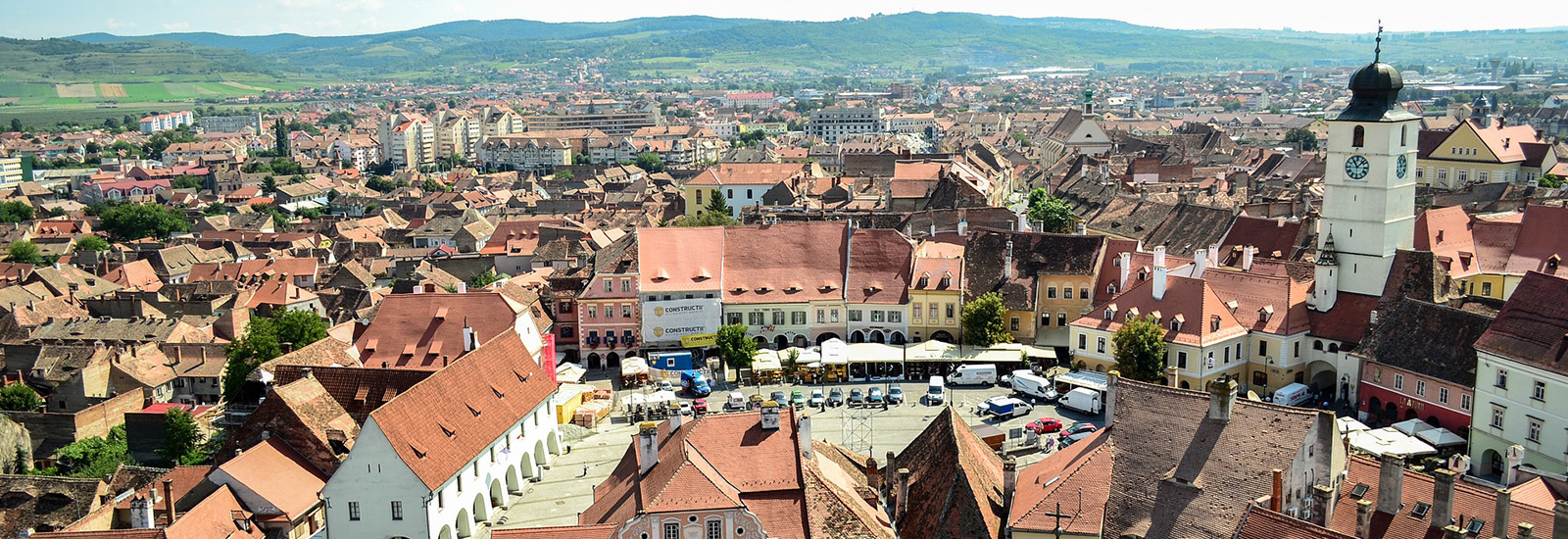 September 5 2021 - Sibiu, Hermannstadt, Romania: Area Around The